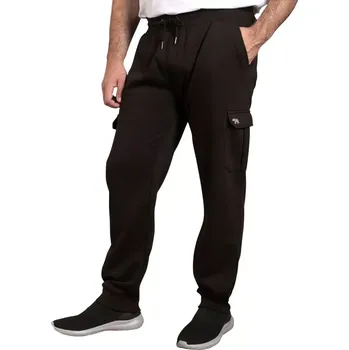 Velké pánské tepláky se stahovacími lemy Duke D555 Edinburgh 1 černé (4XL)