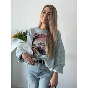 Dámská mikina Mishel Mikina Car sue modrá Velikost: UNI