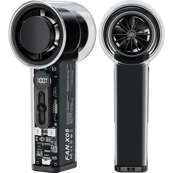 Vzduchotechnika Mini ventilátor Agoal s podstavcem, fialový