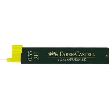 Náplň do psacích potřeb Faber-Castell Grafitové Tuhy SUPER POLYMER do mikrotužky - 0,35 mm, 2H