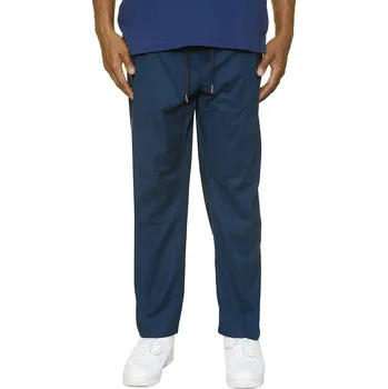 Pánské kalhoty Velké pánské lněné kalhoty Easy E2283-4093 tmavě modré (4XL)