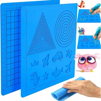 SILIKONOVÁ PODLOŽKA ŠABLONA FORMA VZORY PROPISKA 3D XXL 41 x 20,3 cm