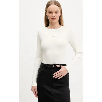 Pánské tričko Tričko s dlouhým rukávem Guess Jeans W5BP01.KA0H1 béžová 01X, vel. XL