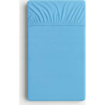 Prostěradlo PROSTĚRADLO 70x140 cm DO POSTÝLKY FROTÉ S GUMOU PRO DĚTI MODRÉ