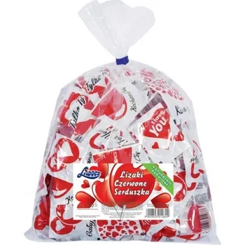 Bonbon Lízátko Gran-Pik červené srdíčka ovocné 100 ks