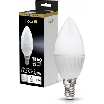 Žárovka LED žárovka SW 8,5W E14 4000K neutrální bílá Kobi Premium
