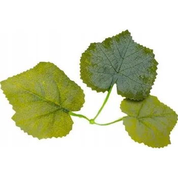 umělá květina 10x UMĚLÉ LÍSTKY pro mýdlové květiny, kytice, aranžmá, zelené na klacek