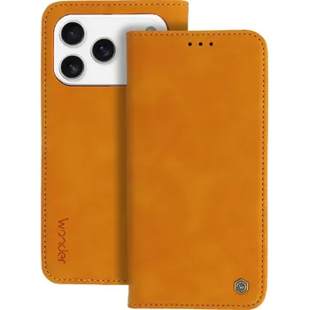 Pouzdro na mobilní telefon Knížkové pouzdro Wonder Smart pro iPhone 17 Pro Max cosmic orange