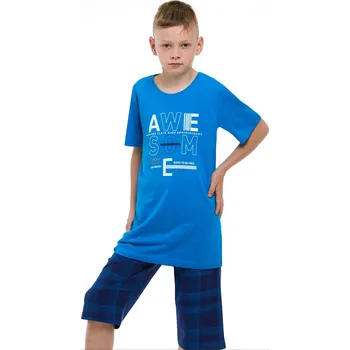 Chlapecké pyžamo Chlapecké pyžamo 1F0709 modrá 122-128-7-8-let