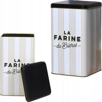 Obraz Cukr Bistrot, černá a béžová, kovová, 11 x 18 cm, Elegantní černá