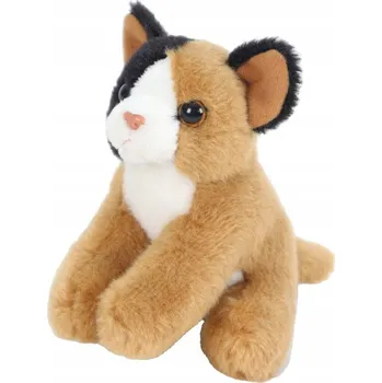 plyšák Plyšová Hračka Kočka sedící hnědá 13 cm