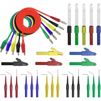 Vývojová deska Profesionální sada měřicích sond a banánkových konektorů - 90°/135°/180°, pro diagnostiku a testování, 30 ks