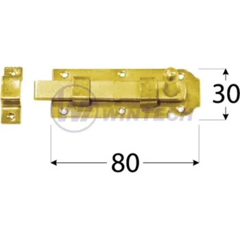 petlice a závora Zástrč jednoduchá W 80 DMX 80x30x2,5 mm, 1 ks TKTAA08030C
