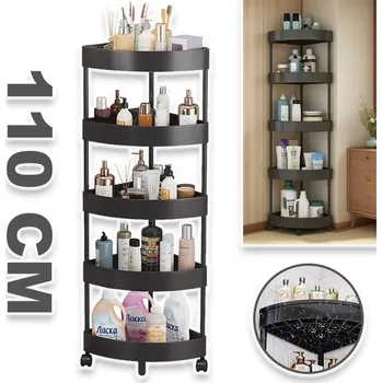 regál SPRCHOVÁ POLICE ROHOVÁ, STOJÍCÍ ORGANIZÉR DO KOUPELNY, REGÁL NA ŠAMPONY