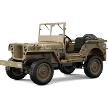 RC model Vojenské RC auto Jeep WILLYS 1/10 hnědý