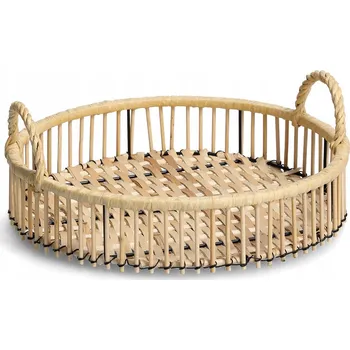 Dekorativní podnos RATTAN s úchyty pr. 32 cm ZELLER