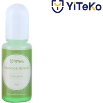 Svítící pigment do pryskyřice YiTeKo Apple Green 16 10ml