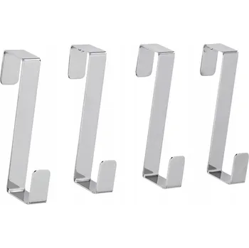 Věšák W5 Věšáky na ručníky, háček na dveře, 1,8mm 4ks STŘÍBRNÉ (14/G-395)