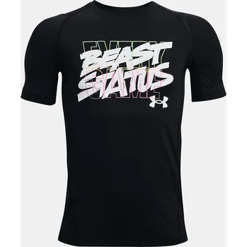 Chlapecké tričko Under Armour UA HG Armour Nov SS 1370174-001 Černá YMD