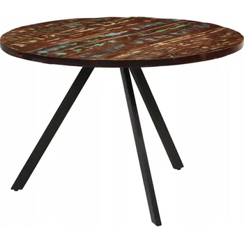 Jídelní stůl Jídelní stůl z masivního recyklovaného dřeva, vícebarevný, 110x75 cm