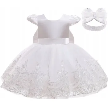 Dámské šaty Společenská Šaty pro Dívku - Paloma, Bílá, 74/80