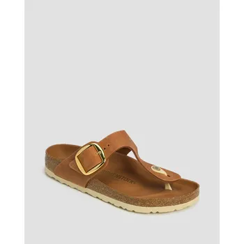 Dámská obuv Žabky Birkenstock Gizeh Big Buckle Leoi Regular 1018745-cognac