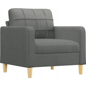 Křeslo Relaxační křeslo kovové tmavě šedé 78x77x80 cm