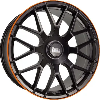 Disk MAM Alu Kola Mam Gt1 8.5X19 5X114.3 ET45 Matt Black Lip Orange 72.6