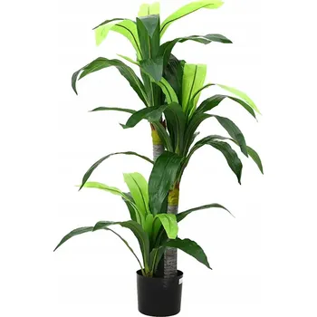 umělá květina Umělá dracéna 120 cm, zelená, květináč 15 cm, bambus, PEVA