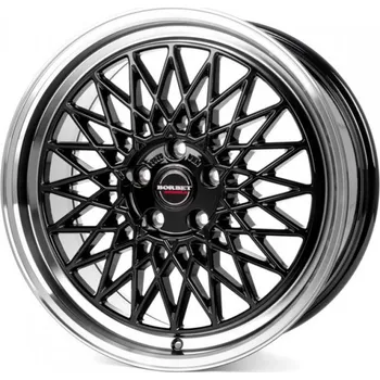 Alu kolo BORBET Alu kola BORBET B 8x18 5x108 ET40 Black Rim Polished 72.5
