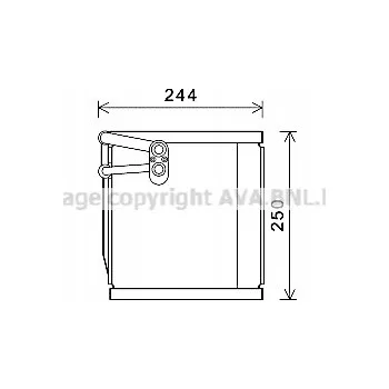 Výparník klimatizace AVA Quality cooling KAV199 Výparník, instalace klimatizace