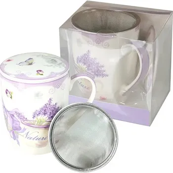 Hrnek Livello Levandule porcelán 350 ml