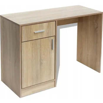Psací stůl Dubový psací stůl 100 x 40 x 73 cm s 1 zásuvkou a 1 skříňkou