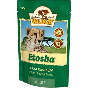 Krmivo pro kočku Wildcat Etosha - Kuře a batáty kapsička 100g