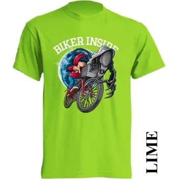 Pánská móda levne-bavlnene-tricko-digitalni-potisk-vetrelec-ET Barva: Lime - limetková, velikost: XL