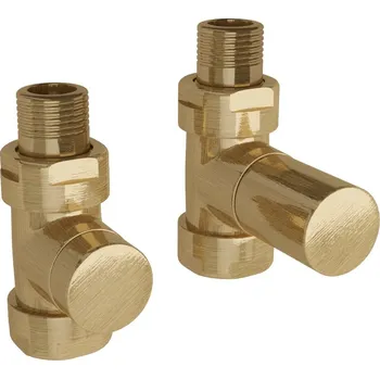 Ventil Zehnder Ventil Zehnder přímý, šroubení pro zpátečku 1/2", Set 34, kartáčovaná mosaz, Z-839500 Z-839500