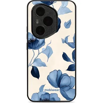 Pouzdro na mobilní telefon Lesklý kryt Mobiwear Glossy - Honor 400 Pro - GP73G Modrá krása květů (Prémiové lesklé pouzdro, obal, kryt Mobiwear Glossy na mobil Honor 400 Pro - GP73G Modrá krása květů, materiál Plast + TPU silikon - krytí po všech stranách, neošoupatelný potisk, tenk