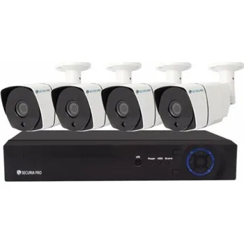 Kompletní kamerový systém Kamerový set Securia Pro NVR4CHV8-W IP, 8Mpx, 4 kamery, PoE NVR, bílá, po opravě