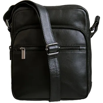 Pánská kožená taška černá LB-333, Neus
