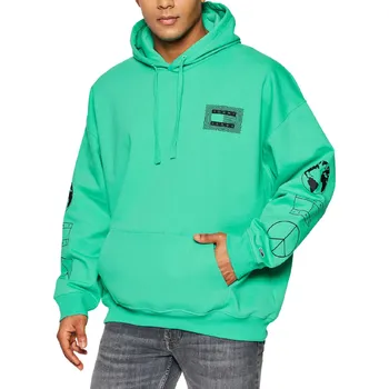 Pánská mikina Tommy Hilfiger Pánská mikina s kapucíTommy Jeans DM0DM12348 L3G TROPIC PALM Velikost: M