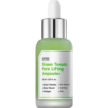 Pleťové sérum Sungboon Editor – Green Tomato Pore Lifting Ampoule+ – Sérum na rozšířené póry se zeleným rajčetem – 30 ml