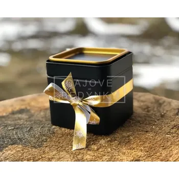 Dárkový potravinový koš Luxusní čaj v plechové dóze