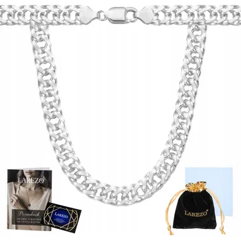 Řetízek STŘÍBRNÝ ŘETÍZEK PANCR S DVOJITÝM ZBROJEM ROMBO 60CM, CELÝ 4MM, STŘÍBRO 925