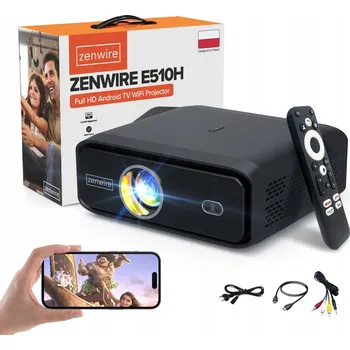 Projekční technika Projektor Zenwire Full HD LED Android 11 Wi-Fi 15000 lm černý