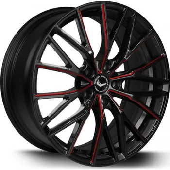 Disk BARRACUDA Alu Kola Barracuda Project 3.0 8.5x20 5x114.3 ET40 Black Gloss Flashred 73.1