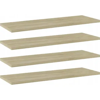 police Police na knihy dub sonoma 60 x 20 x 1,5 cm (4 ks)