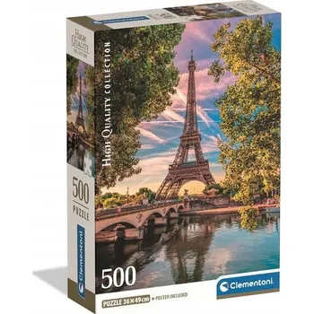 Puzzle Clementoni 500dílné Puzzle PUZZLE 500 PODÉL SEINY