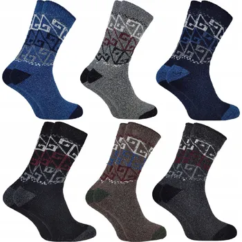 Ponožky silné zimní Ponožky z alpakové vlny Highlander, velikost 43-46 x 6