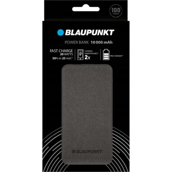Powerbanka Powerbanka Blaupunkt 10000 mAh 20W černá