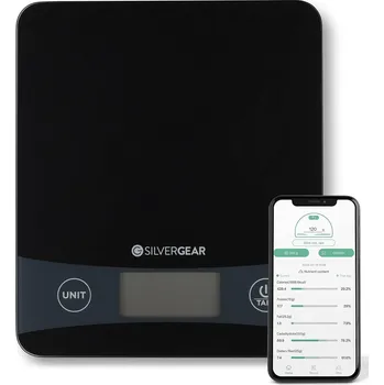 Kuchyňská váha Elektrická váha SILVERGEAR, černá